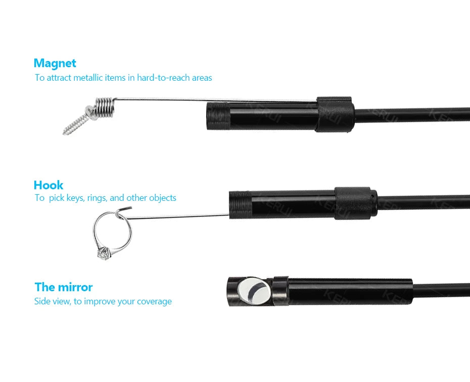 7MM Endoscope Camera 3n1 Micro