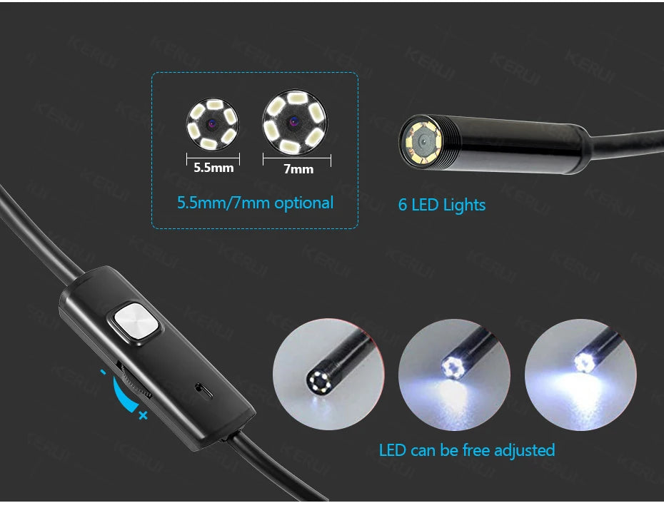 7MM Endoscope Camera 3n1 Micro